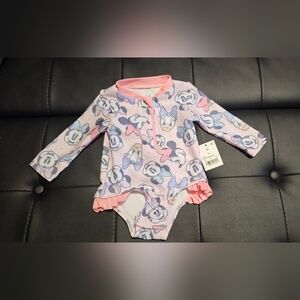 Disney Minnie Mouse Baby Bathing Suit 3 Months New
